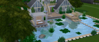 Уютный каменный дом для Симс 4 - фото