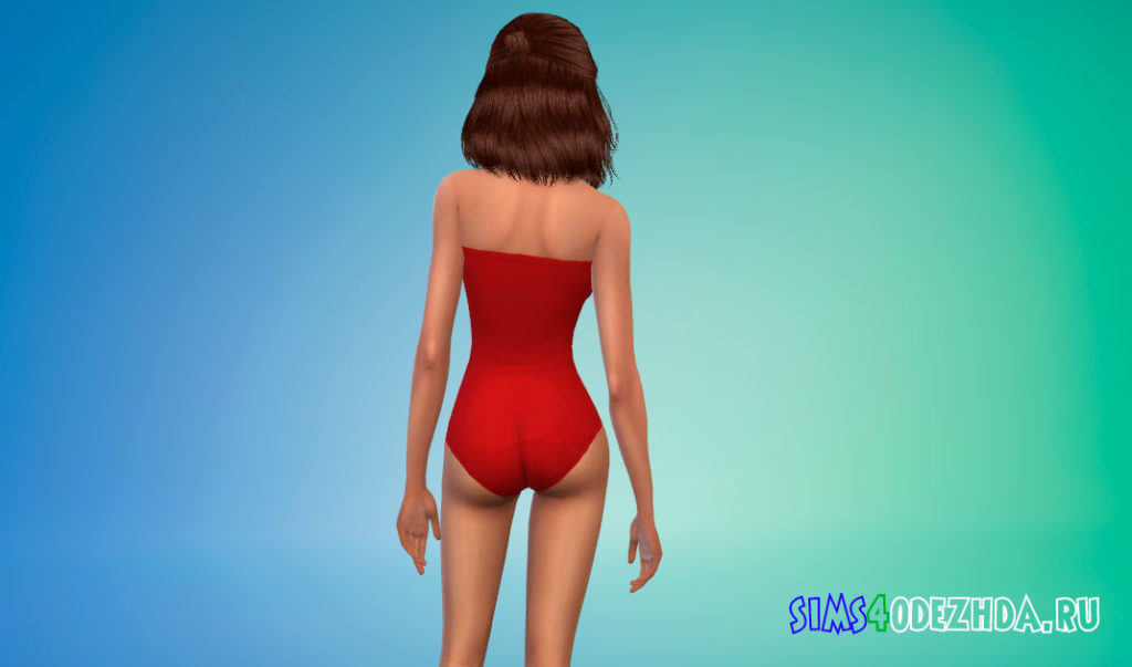Боди с вышивкой для Симс 4 – фото 3