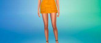 Юбка с карманами для Симс 4 – фото 1