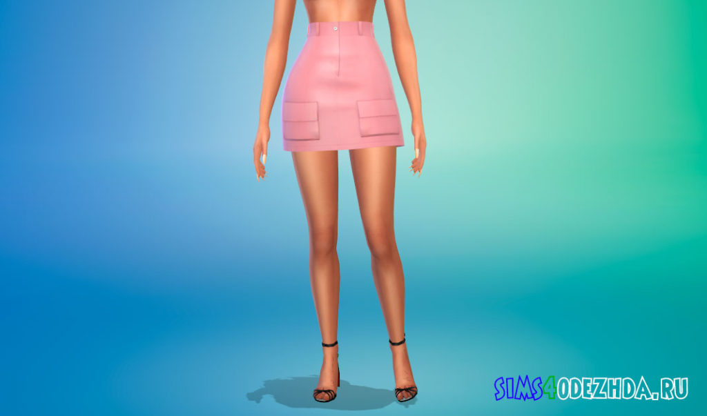 Юбка с карманами для Симс 4 – фото 2