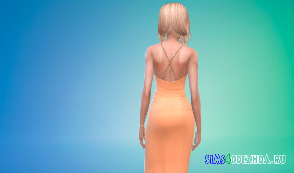 Красивое летнее платье для Симс 4 – фото 3