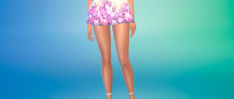 Милая юбка с высокой талией для Симс 4 – фото 1