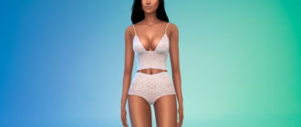 Нижнее белье с кружевами для Симс 4 – фото 1