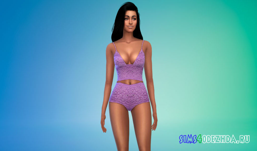Нижнее белье с кружевами для Симс 4 – фото 2