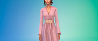 Платье Сансы Старк для Симс 4 – фото 1