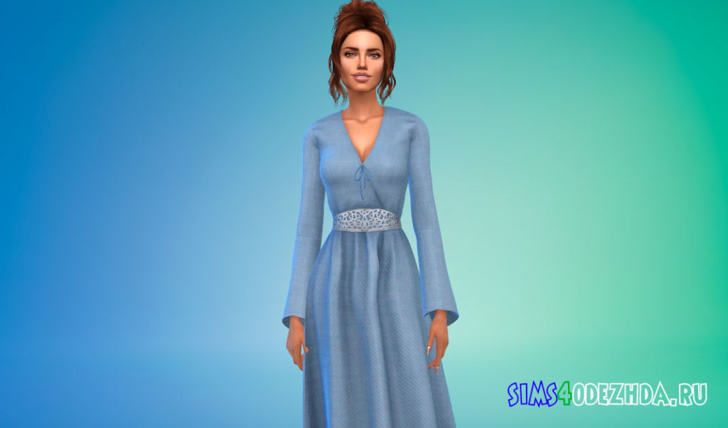 Платье Сансы Старк для Симс 4 – фото 2