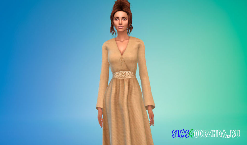 Платье Сансы Старк для Симс 4 – фото 3