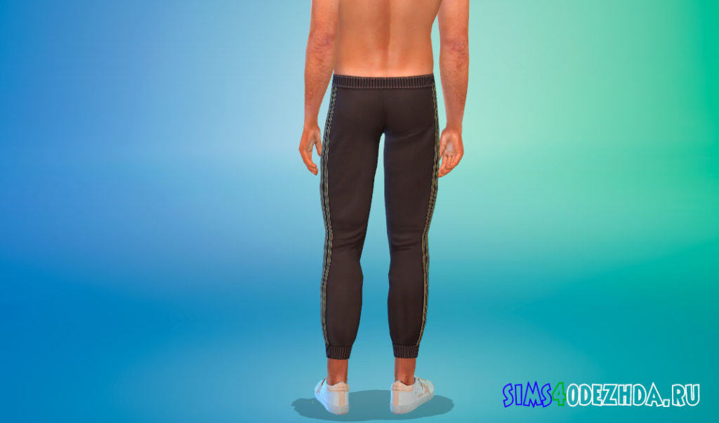 Стильные спортивные штаны для мужчин для Симс 4 – фото 3