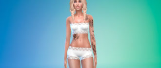 Женская татуировка Разбитые мечты для Симс 4 – фото 1