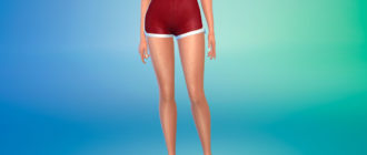 Женские беговые шорты для Симс 4 – фото 1