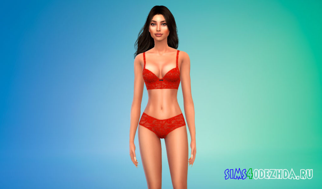 Женское кружевное белье для Симс 4 – фото 2