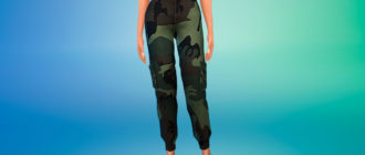 Камуфляжные штаны для Симс 4 – фото 1