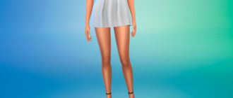 Короткая пышная юбка для Симс 4 – фото 1