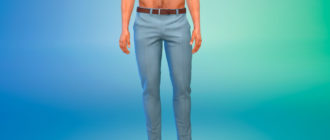 Мужские классические брюки для Симс 4 – фото 1