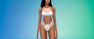 Набор из четырех элегантных купальников для Симс 4 – фото 1