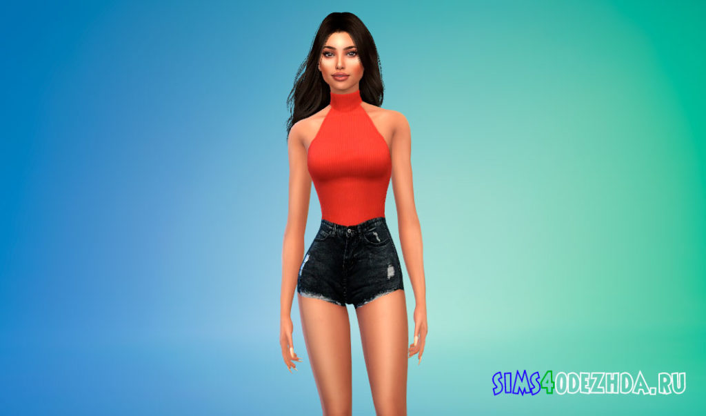 Боди с горлом для Симс 4 – фото 3