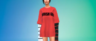 Большой лонгслив для Симс 4 – фото 1