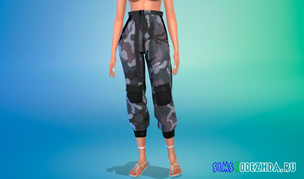 Брюки карго женские для Симс 4 – фото 3