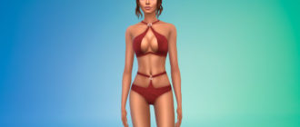 Дизайнерский женский купальник для Симс 4 – фото 1