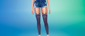 Kawaii-чулки с кошками для Симс 4 – фото 1