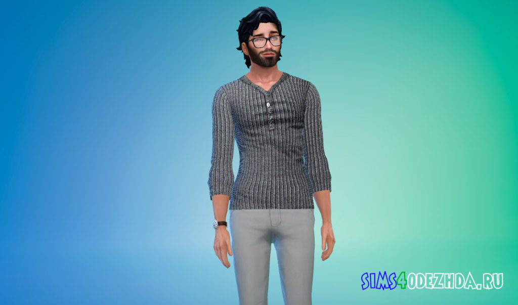 Комплект мужских свитшотов для Симс 4 – фото 2