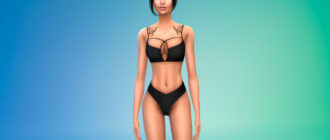 Нижнее белье со стильным бюстгальтером для Симс 4 – фото 1