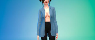 Пиджак оверсайз для Симс 4 – фото 1