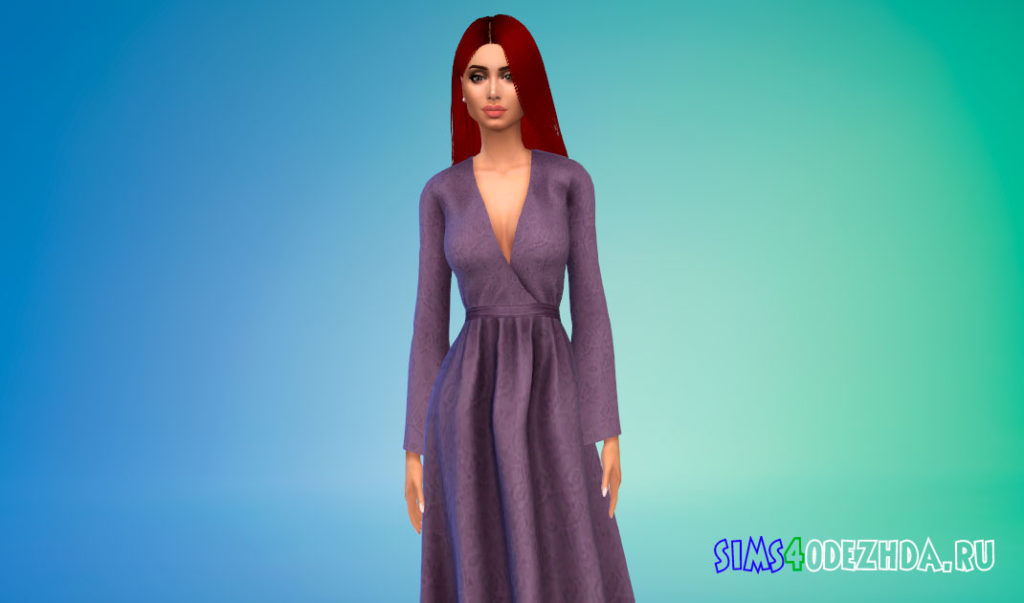 Платье Мелисандры из Игры престолов для Симс 4 – фото 2