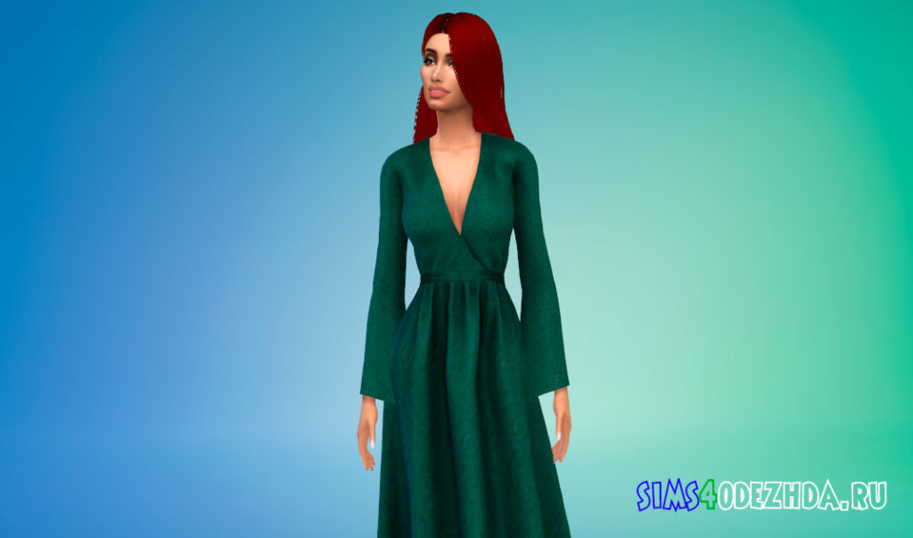 Платье Мелисандры из Игры престолов для Симс 4 – фото 3