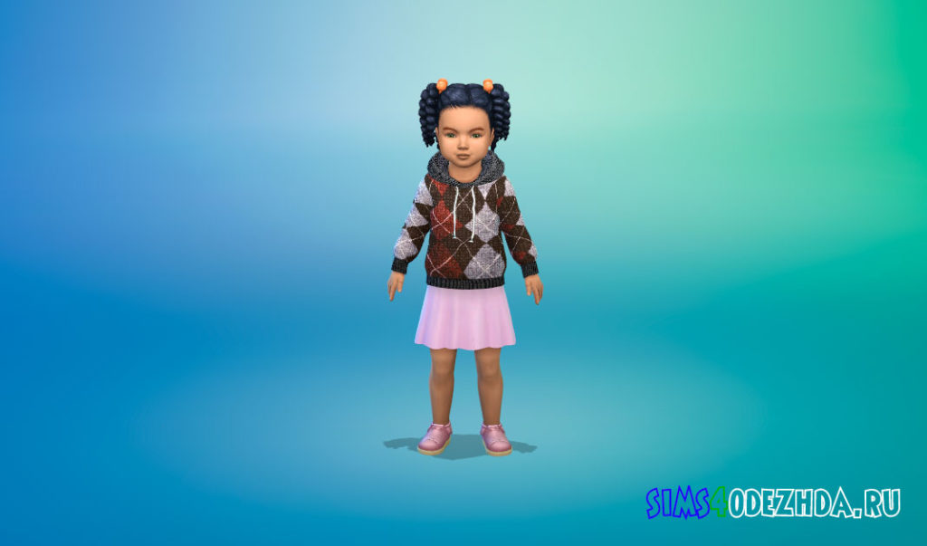 Шерстяные зимние свитера для малышей для Симс 4 – фото 3