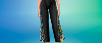 Штаны в стиле бохо для Симс 4 – фото 1