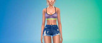 Спортивный бюстгальтер от Nike для Симс 4 – фото 1