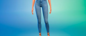 Джинсы Levis Mile High Super Skinny для Симс 4 – фото 1