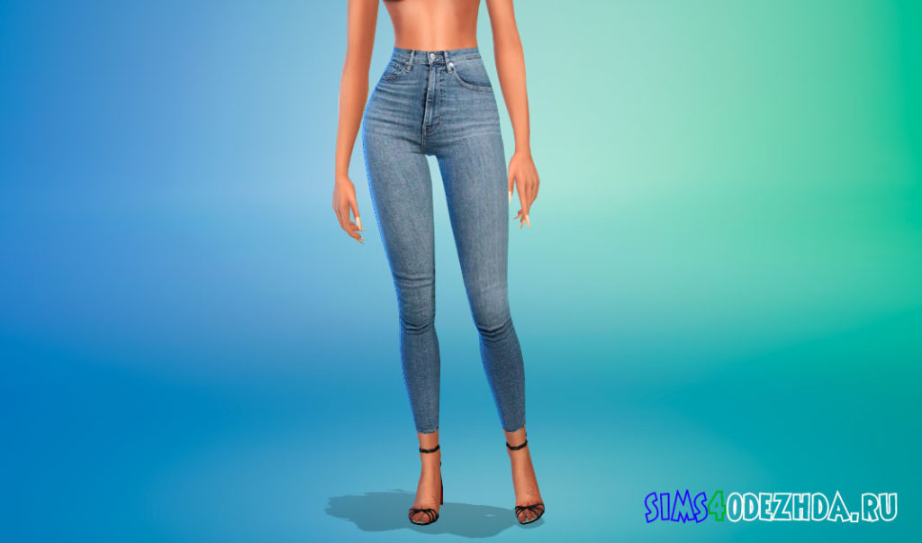 Джинсы Levis Mile High Super Skinny для Симс 4 – фото 2