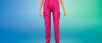 Джогерры с высокой талией для Симс 4 – фото 1