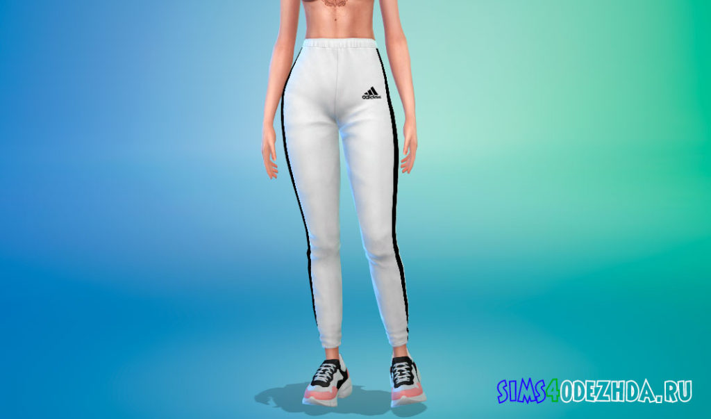 Джоггеры Adidias для Симс 4 – фото 2