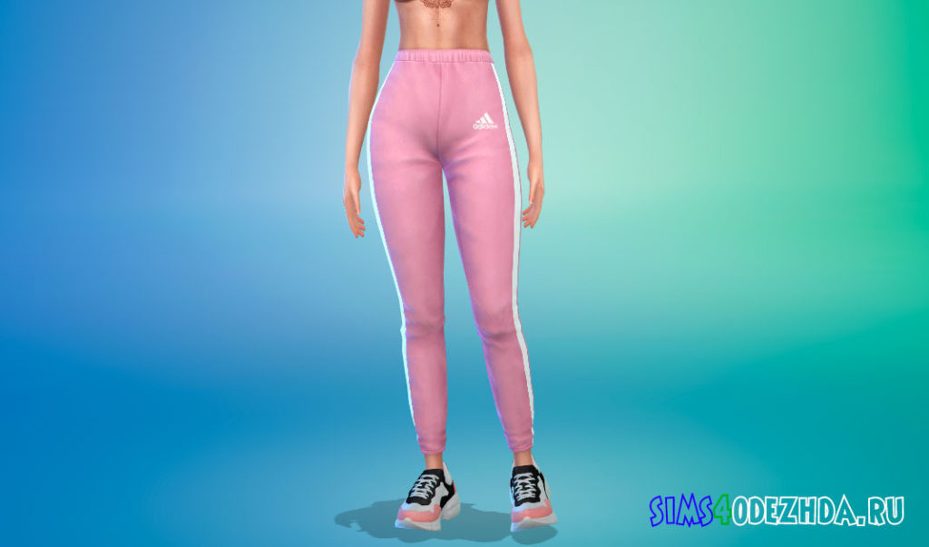 Джоггеры Adidias для Симс 4 – фото 3
