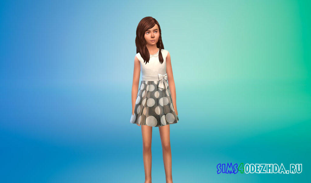 Коллекция детских дизайнерских платьев для Симс 4 – фото 2