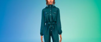 Комбинезон с капюшоном для Симс 4 – фото 1