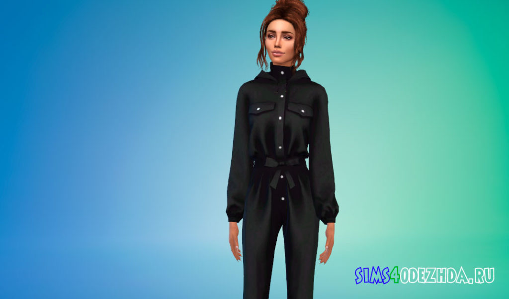 Комбинезон с капюшоном для Симс 4 – фото 2