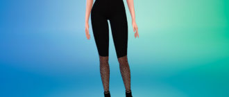 Леггинсы в сеточку для Симс 4 – фото 1