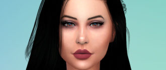 Матовая помада для женщин для Симс 4 – фото 1