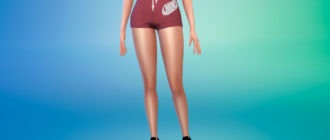 Шорты Nike для девушек для Симс 4 – фото 1