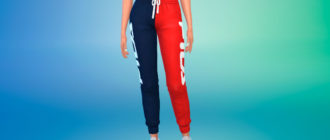 Спортивные штаны Fila для Симс 4 – фото 1