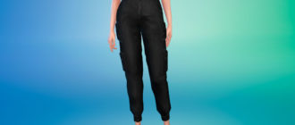 Стильные женские брюки карго для Симс 4 – фото 1