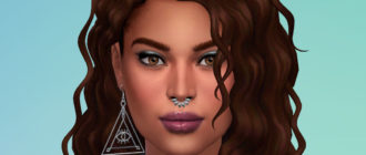 Тени для век Ophelia N44 для Симс 4 – фото 1