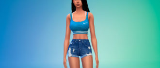 Удобный топ Nike для Симс 4 – фото 1