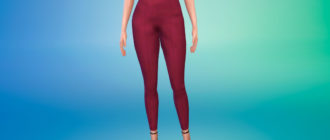 Узкие укороченные брюки для Симс 4 – фото 1