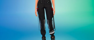 Женские карго в стиле индастриал для Симс 4 – фото 1