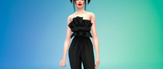 Женский дизайнерский комбинезон для Симс 4 – фото 1